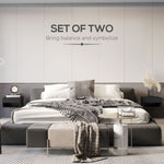 Floating Bedside Table Set of 2 Wall Mounted Nightstand W/ Drawer Black - Bedside Table from HOMCOM