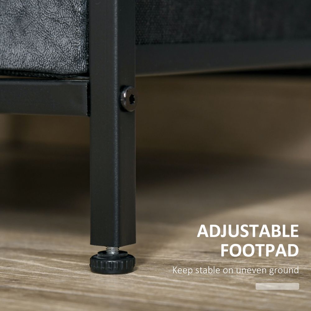 Side Table Vintage Nightstand Coffee Table w/ Drawer for Living Room - Bedside Table from HOMCOM