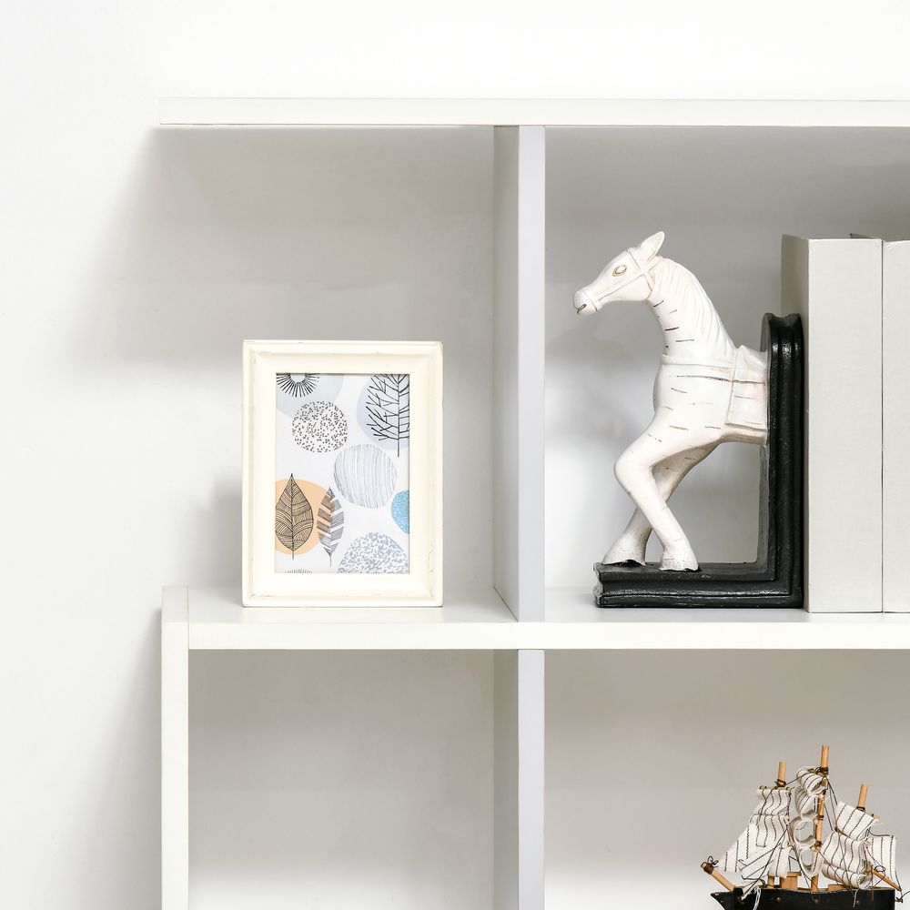 5-Tier Bookshelf, Modern Bookcase with 13 Open Shelves, White - Bookcase from HOMCOM