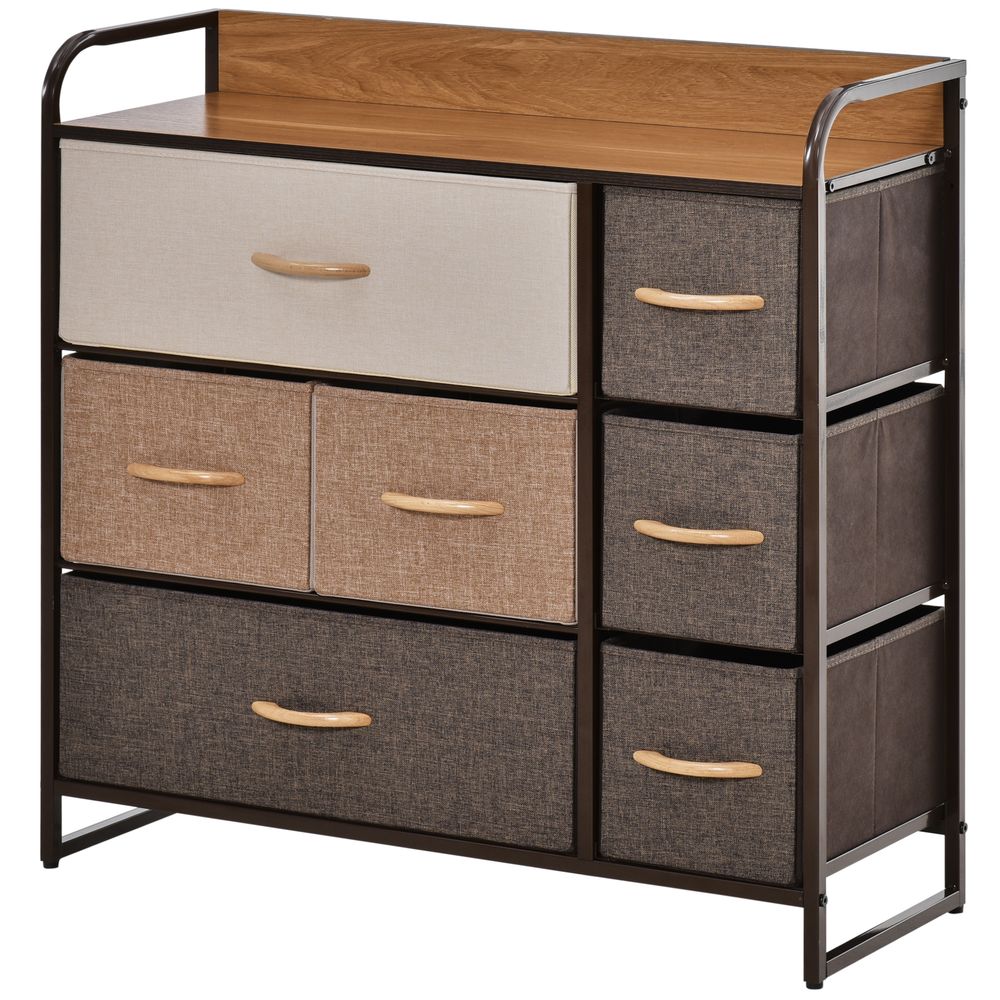 7-Drawer Dresser, Fabric Chest of Drawers, Storage Organizer - Chest of Drawers from HOMCOM