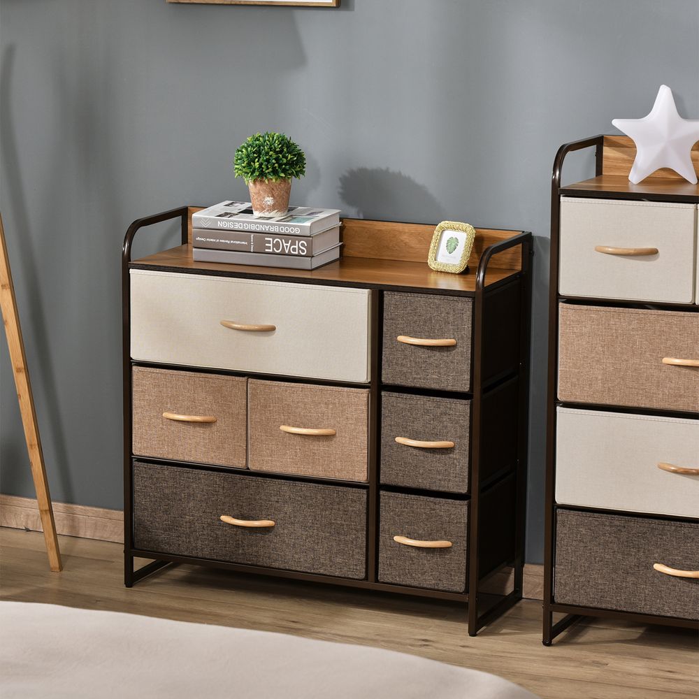 7-Drawer Dresser, Fabric Chest of Drawers, Storage Organizer - Chest of Drawers from HOMCOM