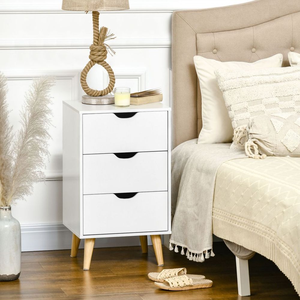 Chest of Drawers, 3 Drawer Unit Storage Chest Bedroom Living Room - Chest of Drawers from HOMCOM