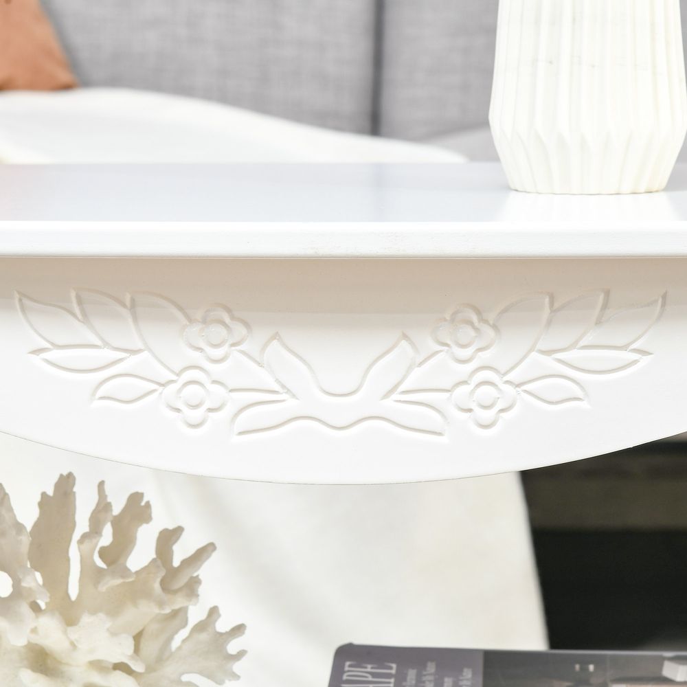 Coffee Table, 94Lx44Wx42H cm-White - Coffee Table from HOMCOM