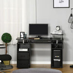 Computer Office Desk Table Workstation w/ Keyboard Tray, Drawer, Black HOMCOM by HOMCOM