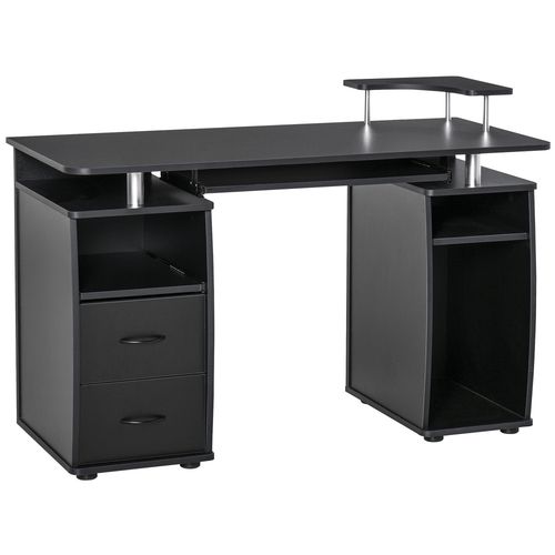Computer Office Desk Table Workstation w/  Keyboard Tray, Drawer, Black HOMCOM - Desk from HOMCOM