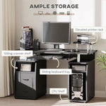 Computer Office Desk Table Workstation w/ Keyboard Tray, Drawer, Black HOMCOM by HOMCOM