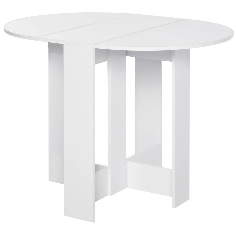 Folding Drop Leaf Dining Table Foldable Bar Table for Small Kitchen by HOMCOM