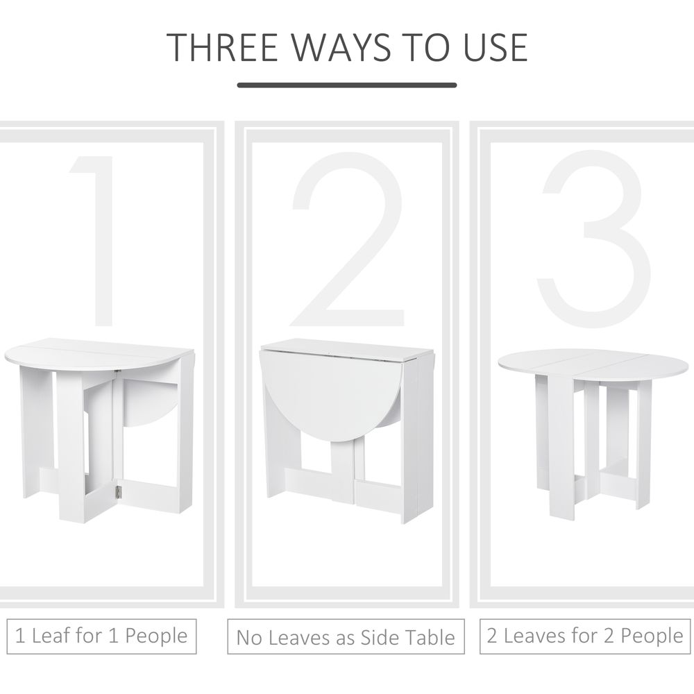 Folding Drop Leaf Dining Table Foldable Bar Table for Small Kitchen - Dining Table from HOMCOM
