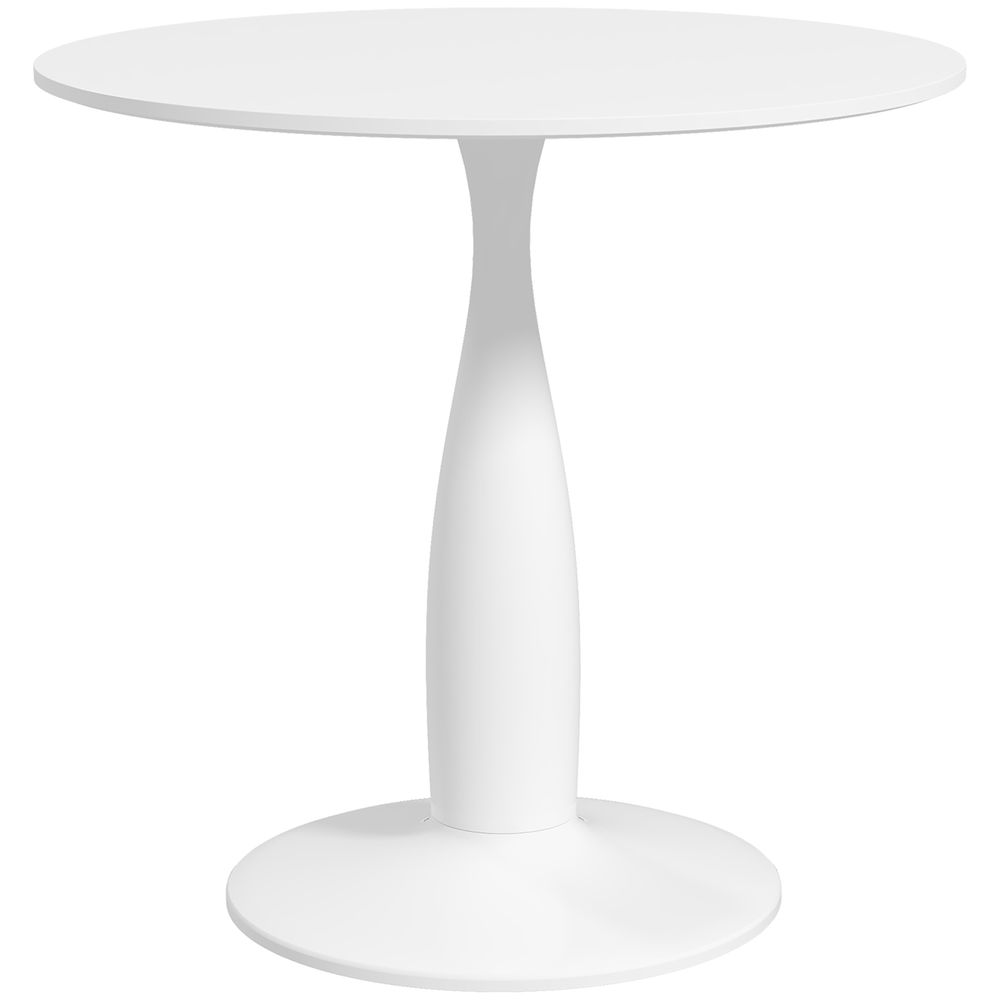 Round Dining Table with Steel Base for Living Room, Dining Room - Dining Table from HOMCOM
