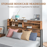 4.8FT Double Bed Frame with Storage Headboard and Under Bed Storage - Double Bed from HOMCOM