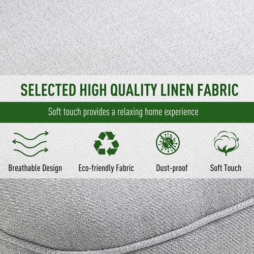 Fabric Single Sofa Dining Chair Upholstered W/ Pillow Solid Wood Leg Living Room - Fabric Dining Chairs from HOMCOM