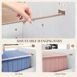 HOMCOM 4 Drawer File Cabinet Locking Filing Cabinet, Black Wood Effect - Filing Cabinet from HOMCOM