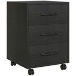 HOMCOM File Cabinet with 3 Drawers, Under Desk Mobile Filing Cabinet - Filing Cabinet from HOMCOM