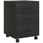 HOMCOM File Cabinet with 3 Drawers, Under Desk Mobile Filing Cabinet - Filing Cabinet from HOMCOM