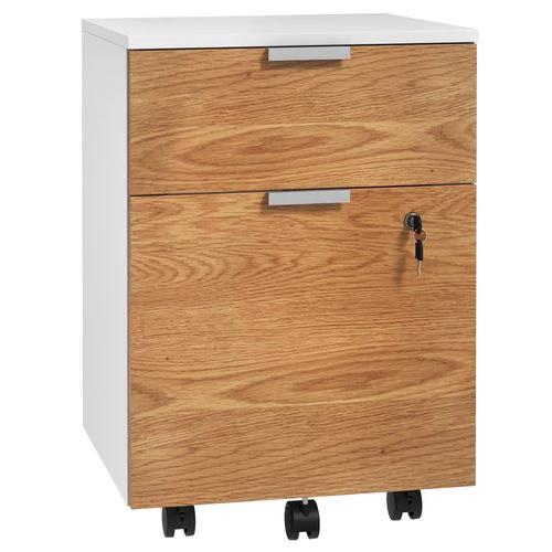 HOMCOM 2 Drawer Filing Cabinet with Adjustable Hanging Bars for A4 and Letter by HOMCOM