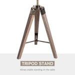 Floor Lamp, 33L-Wood/Bronze Colour by HOMCOM
