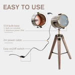 Floor Lamp, 33L-Wood/Bronze Colour by HOMCOM