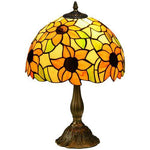 HOMCOM Antique Table Lamp, for Bedroom Bedside, Bulb not Included, Sunflower by HOMCOM