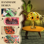 HOMCOM Antique Table Lamp, for Bedroom Bedside, Bulb not Included, Sunflower by HOMCOM