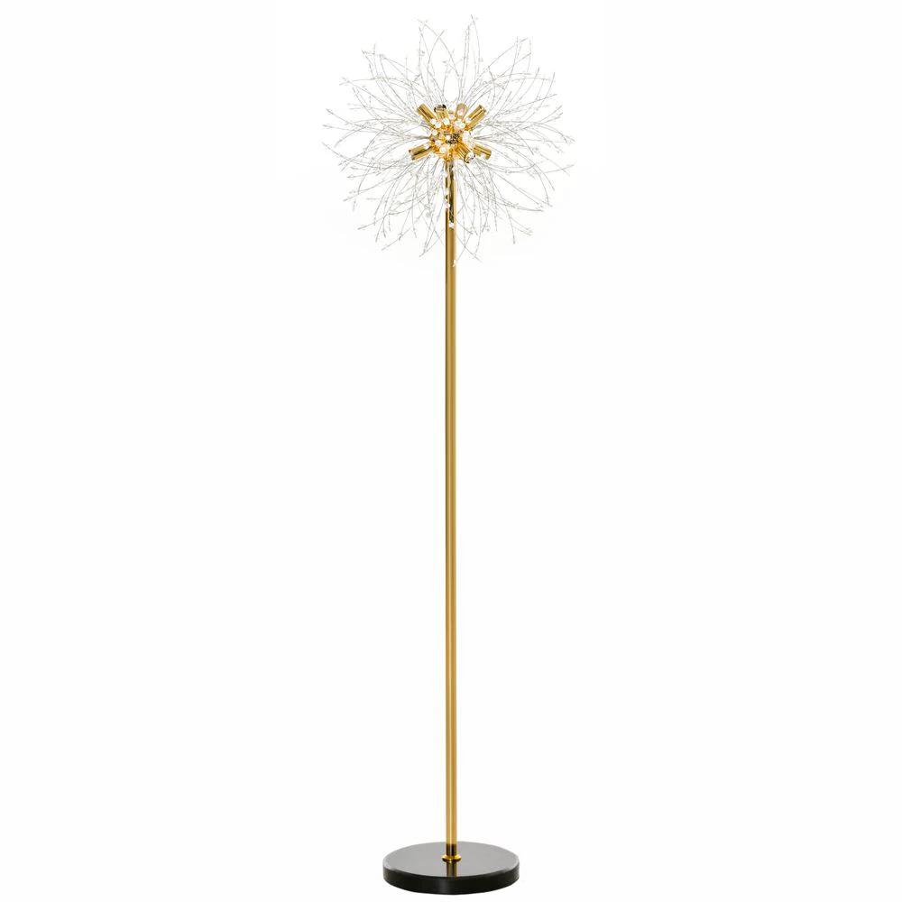 Modern Floor Lamp with Dandelion-like Lampshade for Bedroom by HOMCOM