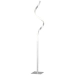 Spiral Floor Lamp for Living Room with 3 Adjustable Brightness, Silver HOMCOM - Lamp from HOMCOM