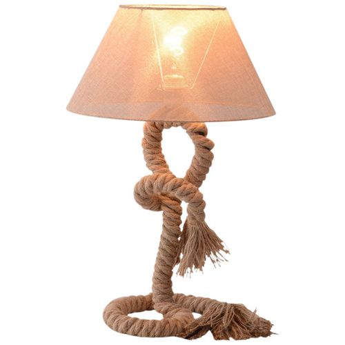 Table Lamp Indispensable Nautical Twisted Rope E27 Base Bedside Light - Lamp from HOMCOM