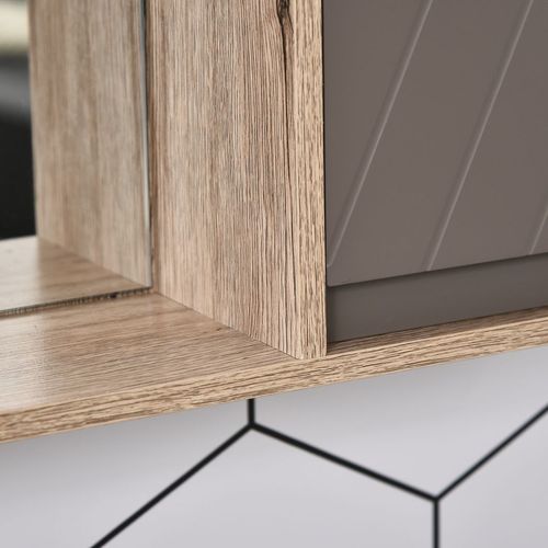 49x57cm Wall Mounting Bathroom Cabinet & Mirror Shelf Door Home Storage - Mirror from HOMCOM