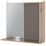 49x57cm Wall Mounting Bathroom Cabinet & Mirror Shelf Door Home Storage - Mirror from HOMCOM
