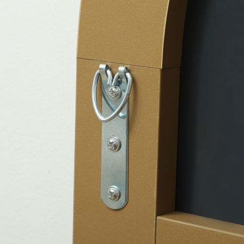 HOMCOM Floor Mirror Wall Mount Leaning Standing Mirror 50 x 150cm Gold Tone - Mirror from HOMCOM