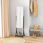 HOMCOM Freestanding Full Length Mirror Adjustable Full Body Mirror w/ Shelf by HOMCOM