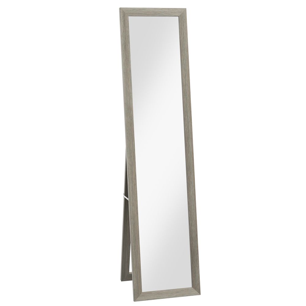 HOMCOM Full Length Mirror, Farmhouse Wall Mirror, Hanging & Freestanding - Mirror from HOMCOM