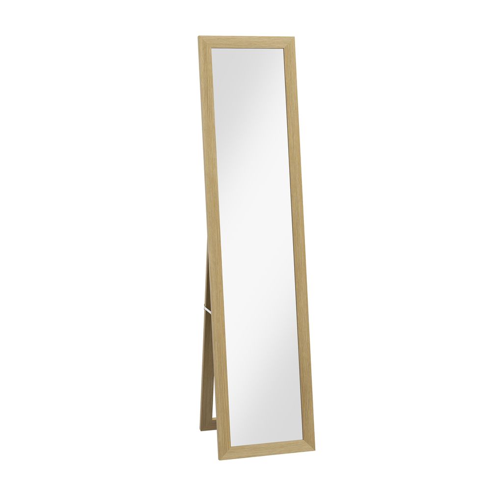 HOMCOM Full Length Mirror, Farmhouse Wall Mirror, Hanging & Freestanding - Mirror from HOMCOM