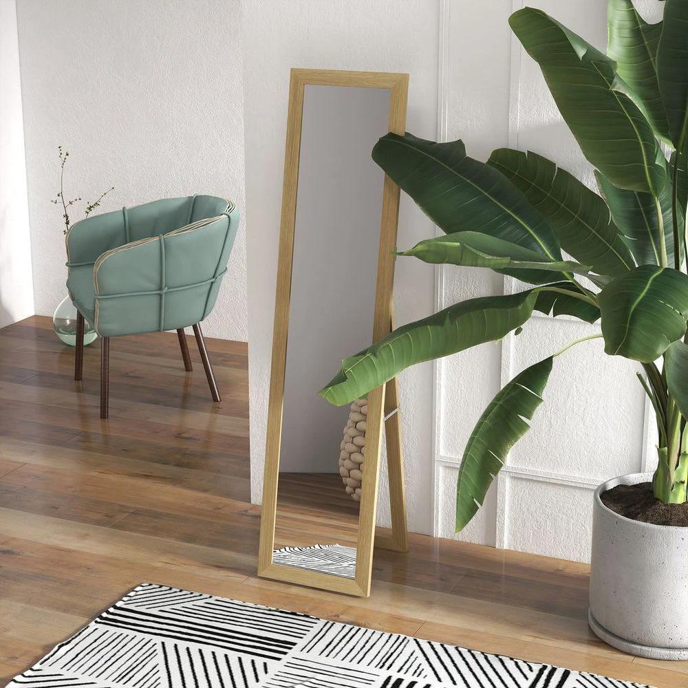 HOMCOM HOMCOM Full Length Mirror, Farmhouse Wall Mirror, Hanging & Freestanding - Mirror