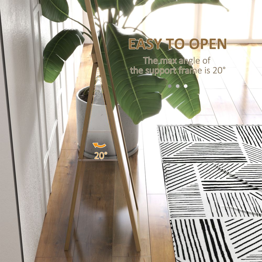 HOMCOM Full Length Mirror, Farmhouse Wall Mirror, Hanging & Freestanding - Mirror from HOMCOM