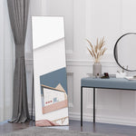 HOMCOM Full Length Mirror Floor Standing Wall-Mounted, Dressing Mirror Black - Mirror from HOMCOM