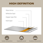 HOMCOM HOMCOM Wall Mirror for Living Room Bedroom, 61 cm Circle Bathroom Mirror, Black - Mirror