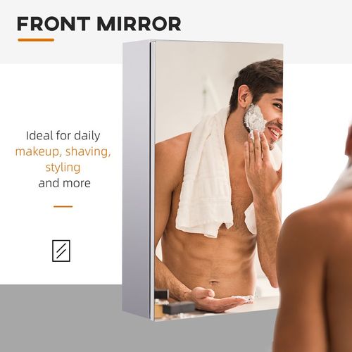 Wall-mounted mirror cabinet: contemporary design - Mirror from HOMCOM