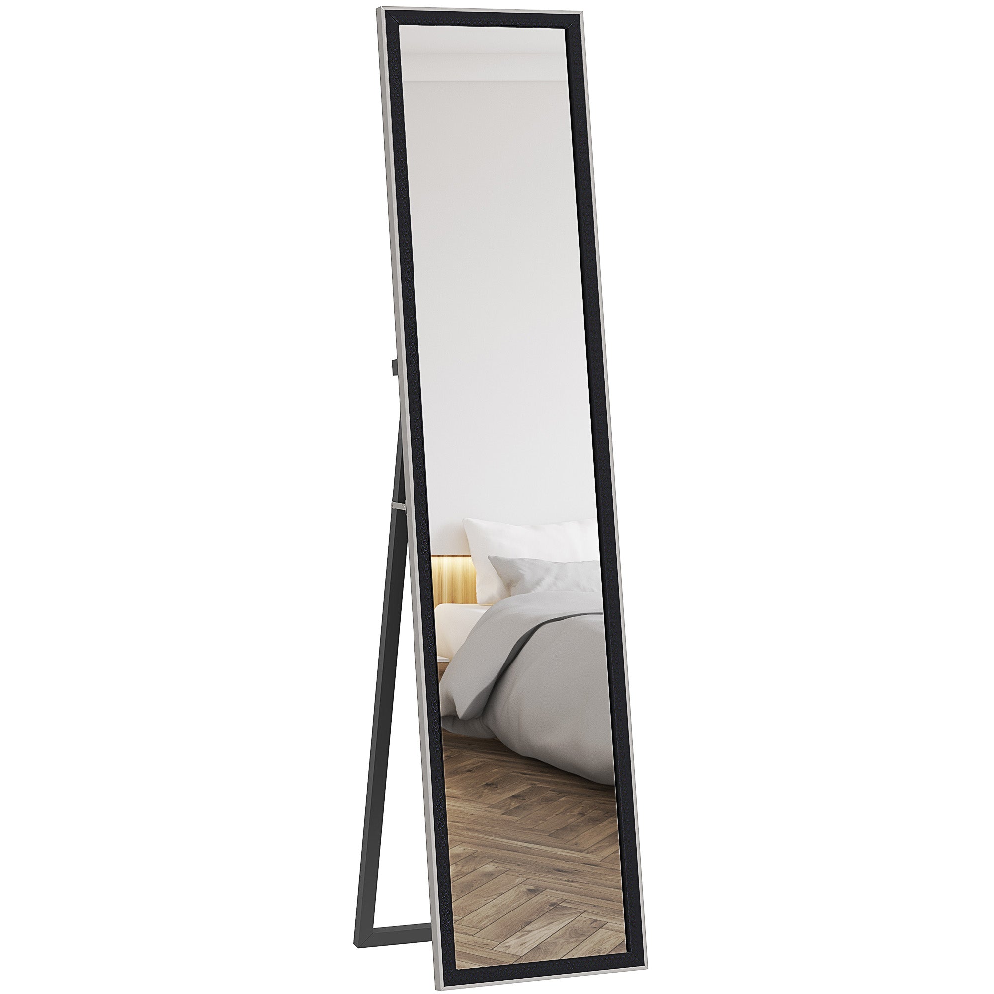 HOMCOM Floor Mirror Wall Mounted Leaning Standing Mirror 37 x 157cm - Mirror from HOMCOM