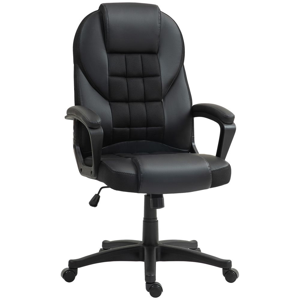 HOMCOM Executive Office Chair High Back Computer Chair with Armrests - Office Chair from HOMCOM