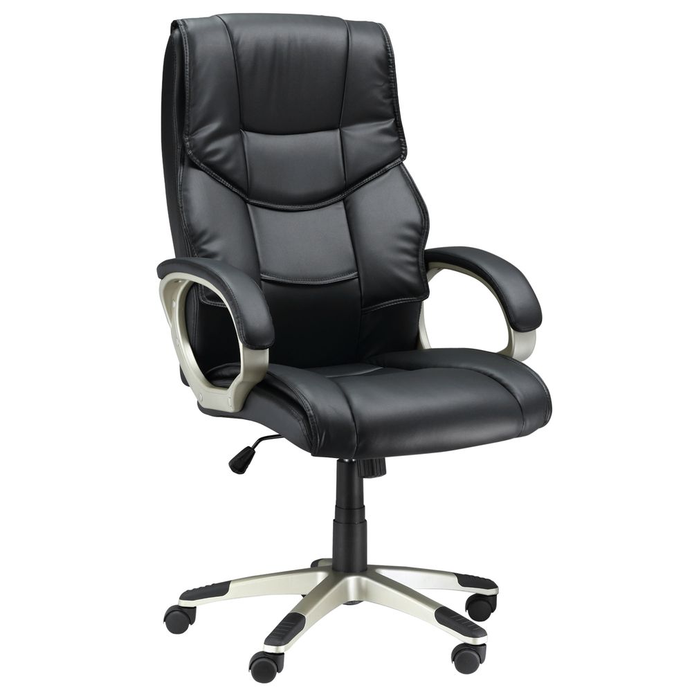 Executive Computer Office Desk Chair PU Leather Swivel Chairs High Back - Office Chair from HOMCOM