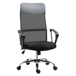 HOMCOM Executive Office Chair High Back Mesh Chair Seat Office Desk Chairs, Black - Office Chair