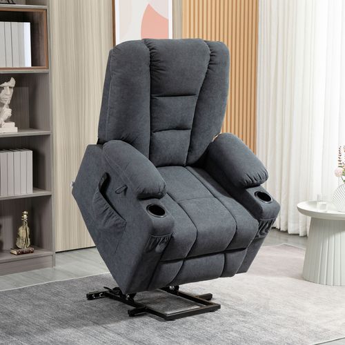 Riser and Recliner Chair w/ Remote, Lift Chair for the Elderly, Grey - Office Chair from HOMCOM
