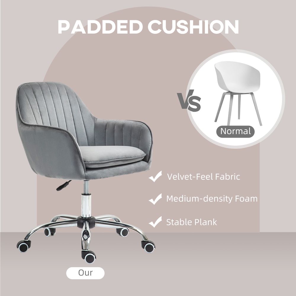 HOMCOM Office Chair, Swivel Desk Chair w/ Adjustable Height - Office Chair from HOMCOM