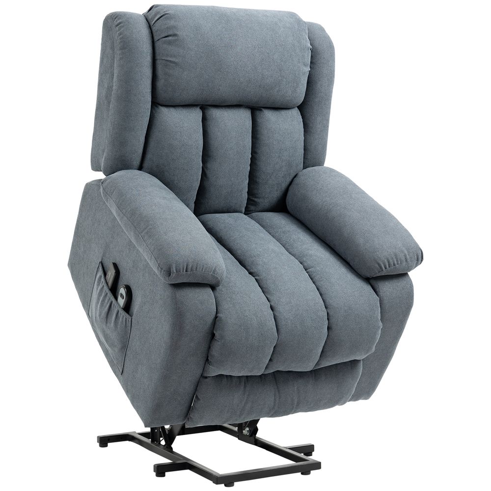 Heavy Duty Riser and Recliner Chair Lift Chair for the Elderly Dark Grey - Recliner from HOMCOM