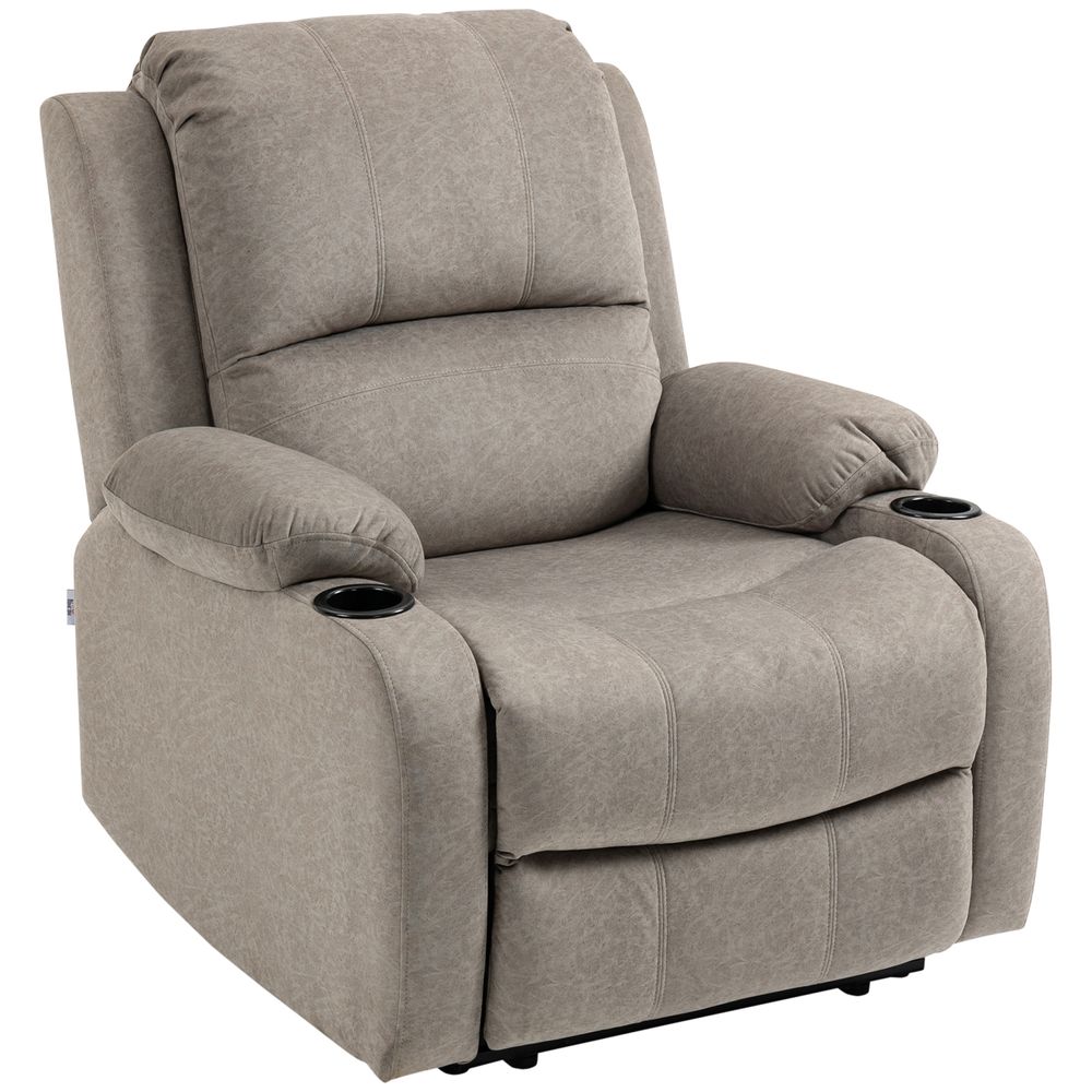 Recliner Armchair for Living Room, Recliner Chair with Cup Holder - Recliner from HOMCOM