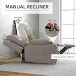 Recliner Armchair for Living Room, Recliner Chair with Cup Holder by HOMCOM