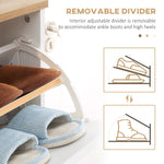 12 Pair Slim Shoe Storage Cabinet Homcomw/ 3 Flip Drawers for Entryway Hallway - Shoe Storage from HOMCOM