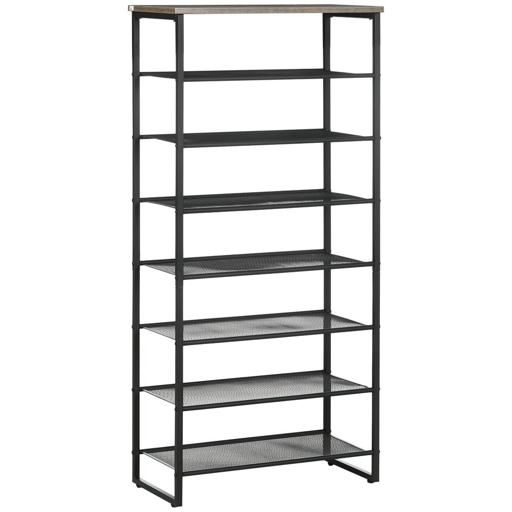 Shoe Rack, 8-tier Shoe Storage Shelf for 21-24 Pair Shoes for Entryway - Shoe Storage from HOMCOM