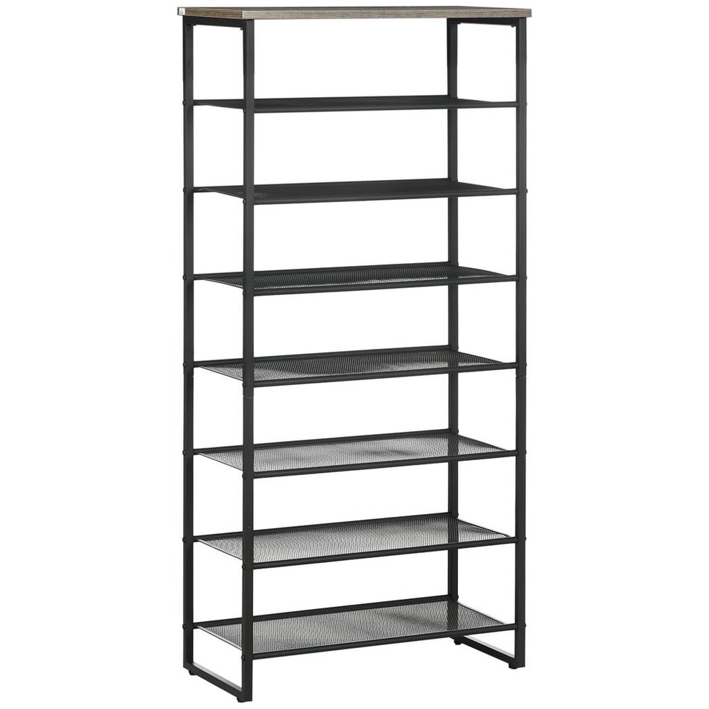 Shoe Rack, 8-tier Shoe Storage Shelf for 21-24 Pair Shoes for Entryway - Shoe Storage from HOMCOM