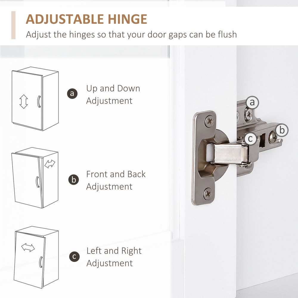 183cm Sideboard Grid Glass Doors Shelves Kitchen Homcom  72" Solid w/Glass Door - Sideboard from HOMCOM